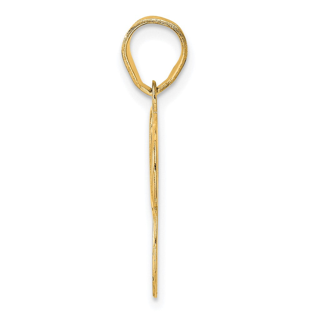 Charlie & Co Jewelry | 14k Polished Etched Number 93 Pendant - Model AEN93