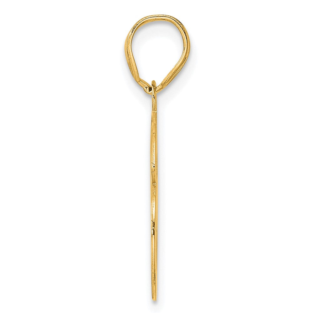 Charlie & Co Jewelry | 14k Polished Etched Number 96 Pendant - Model AEN96