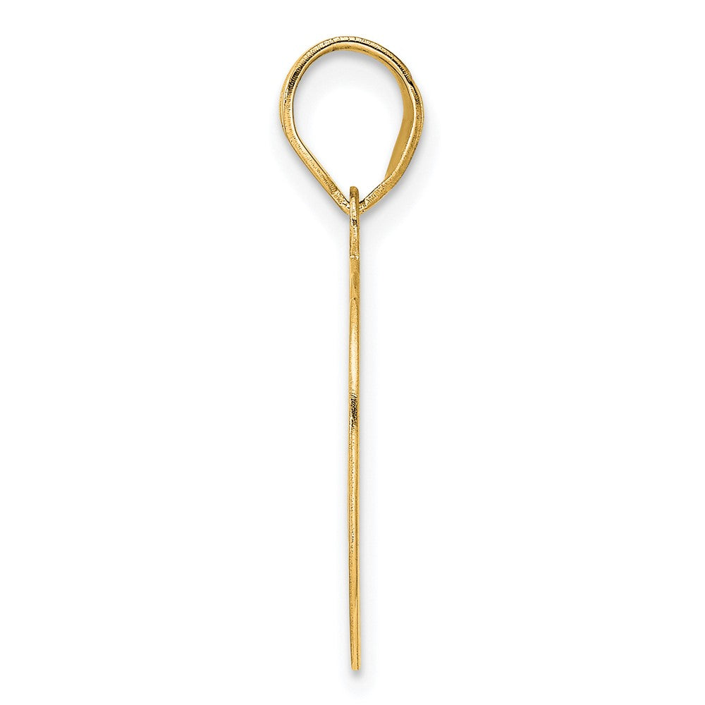 Charlie & Co Jewelry | 14k Polished Etched Number 99 Pendant - Model AEN99