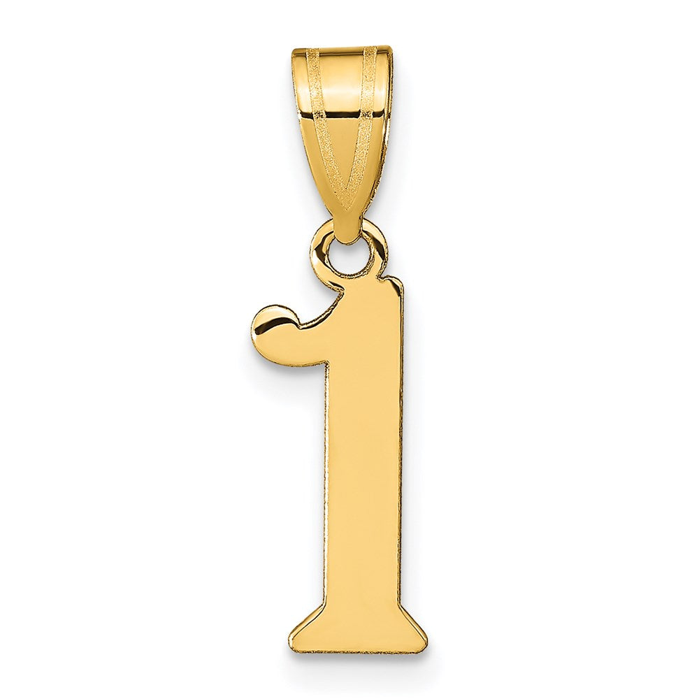 Charlie & Co Jewelry | 14k Polished Number 1 Pendant - Model APN01
