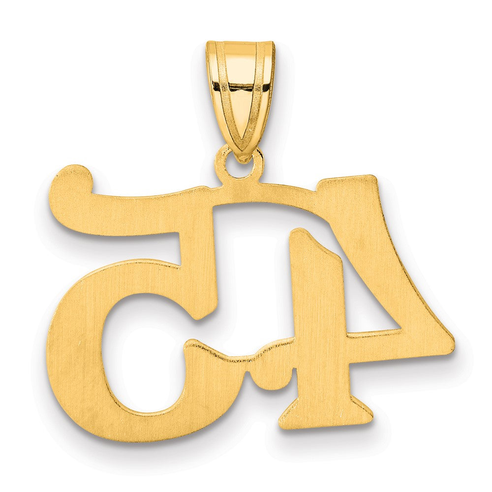 Charlie & Co Jewelry | 14k Polished Number 45 Pendant - Model APN45