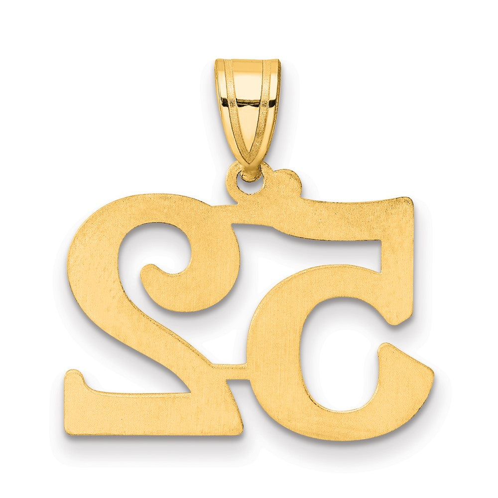 Charlie & Co Jewelry | 14k Polished Number 52 Pendant - Model APN52
