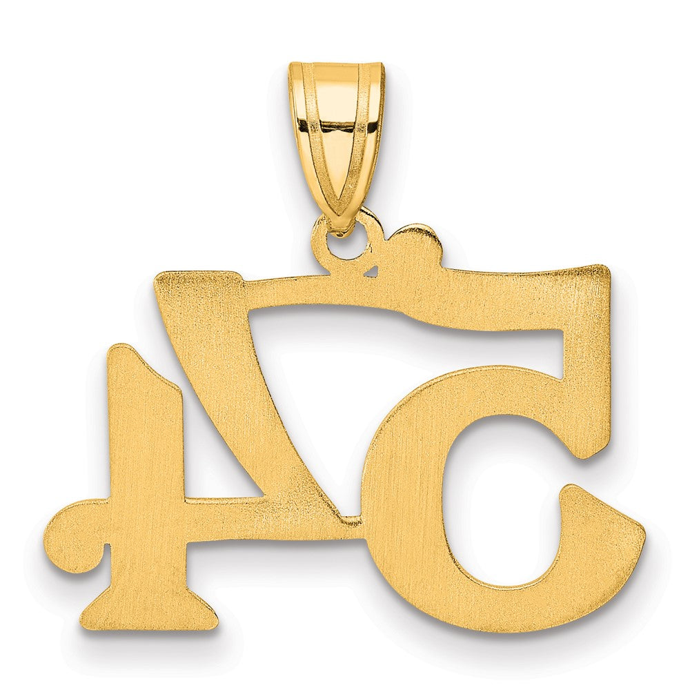 Charlie & Co Jewelry | 14k Polished Number 54 Pendant - Model APN54