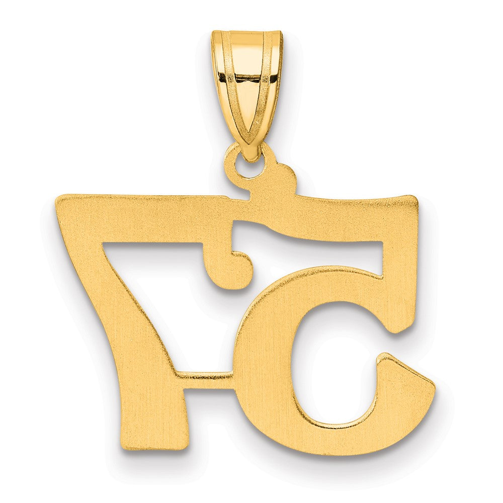 Charlie & Co Jewelry | 14k Polished Number 57 Pendant - Model APN57