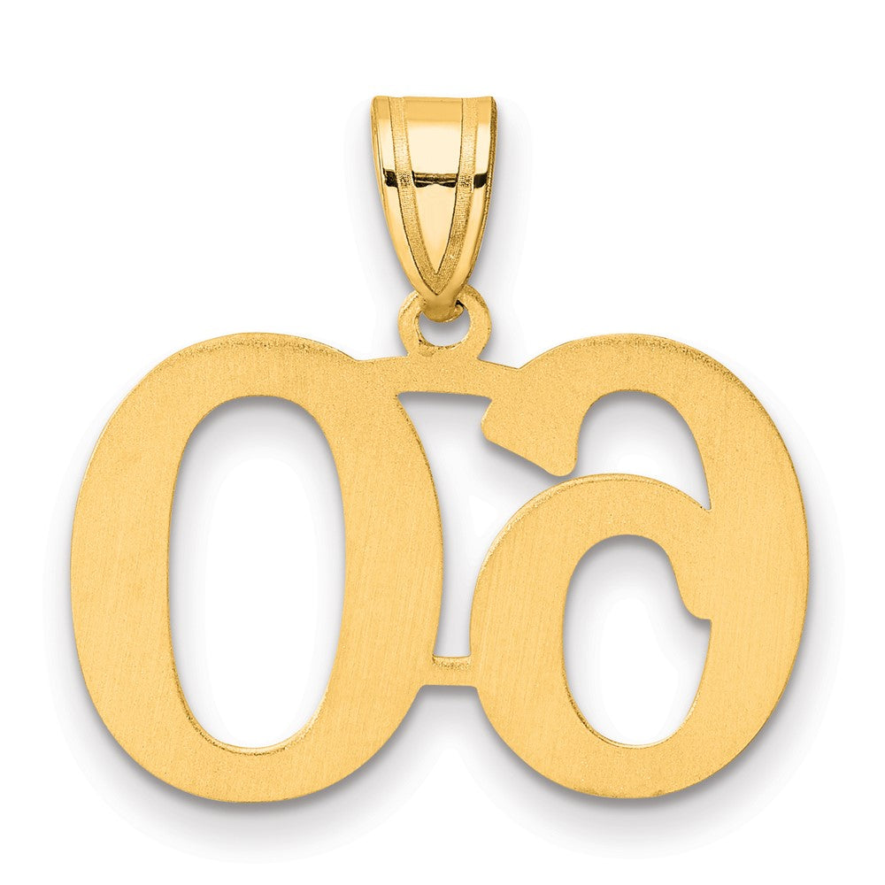 Charlie & Co Jewelry | 14k Polished Number 60 Pendant - Model APN60