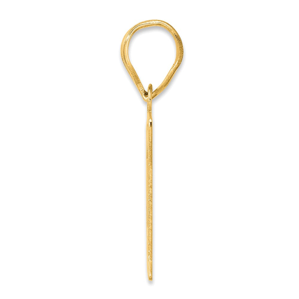 Charlie & Co Jewelry | 14k Polished Number 61 Pendant - Model APN61