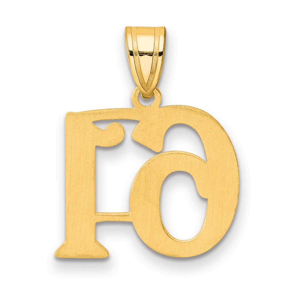 Charlie & Co Jewelry | 14k Polished Number 61 Pendant - Model APN61
