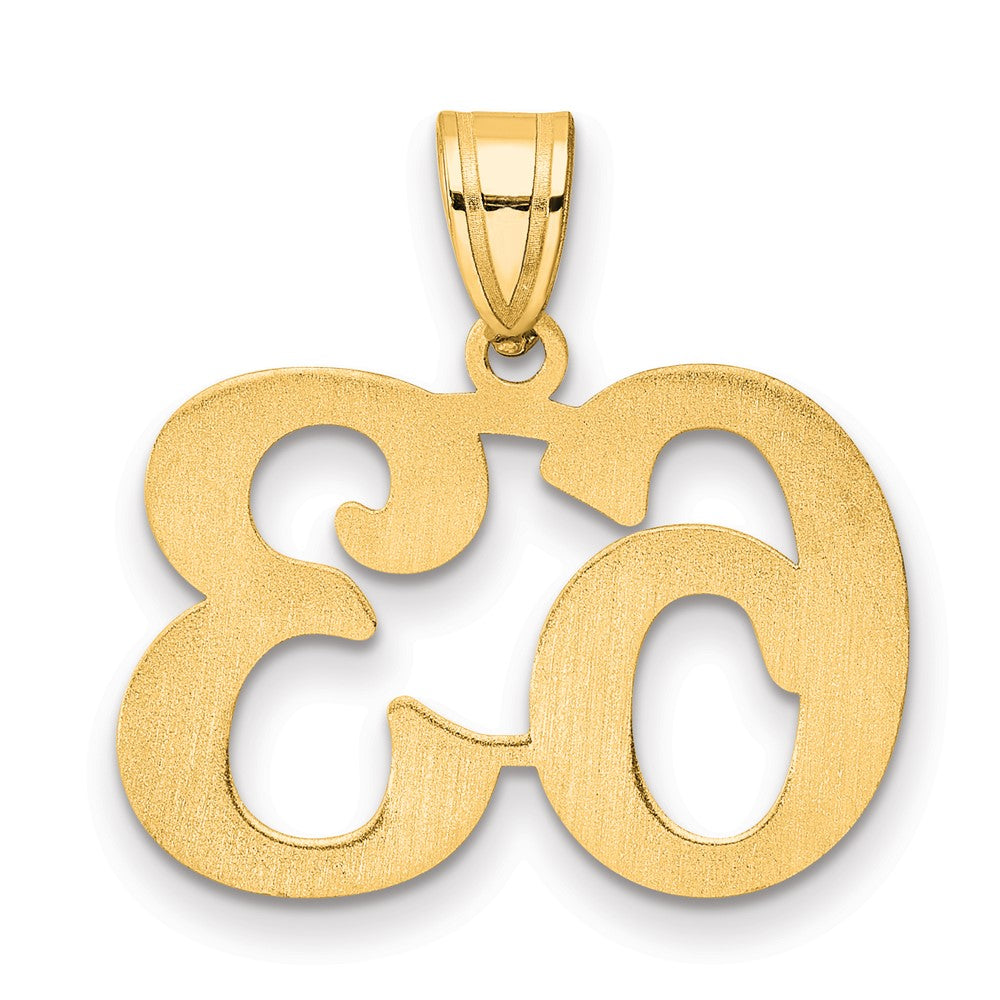 Charlie & Co Jewelry | 14k Polished Number 63 Pendant - Model APN63