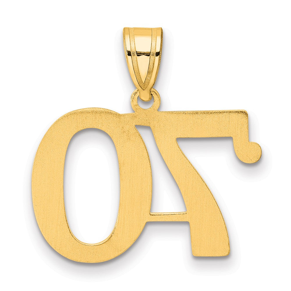 Charlie & Co Jewelry | 14k Polished Number 70 Pendant - Model APN70