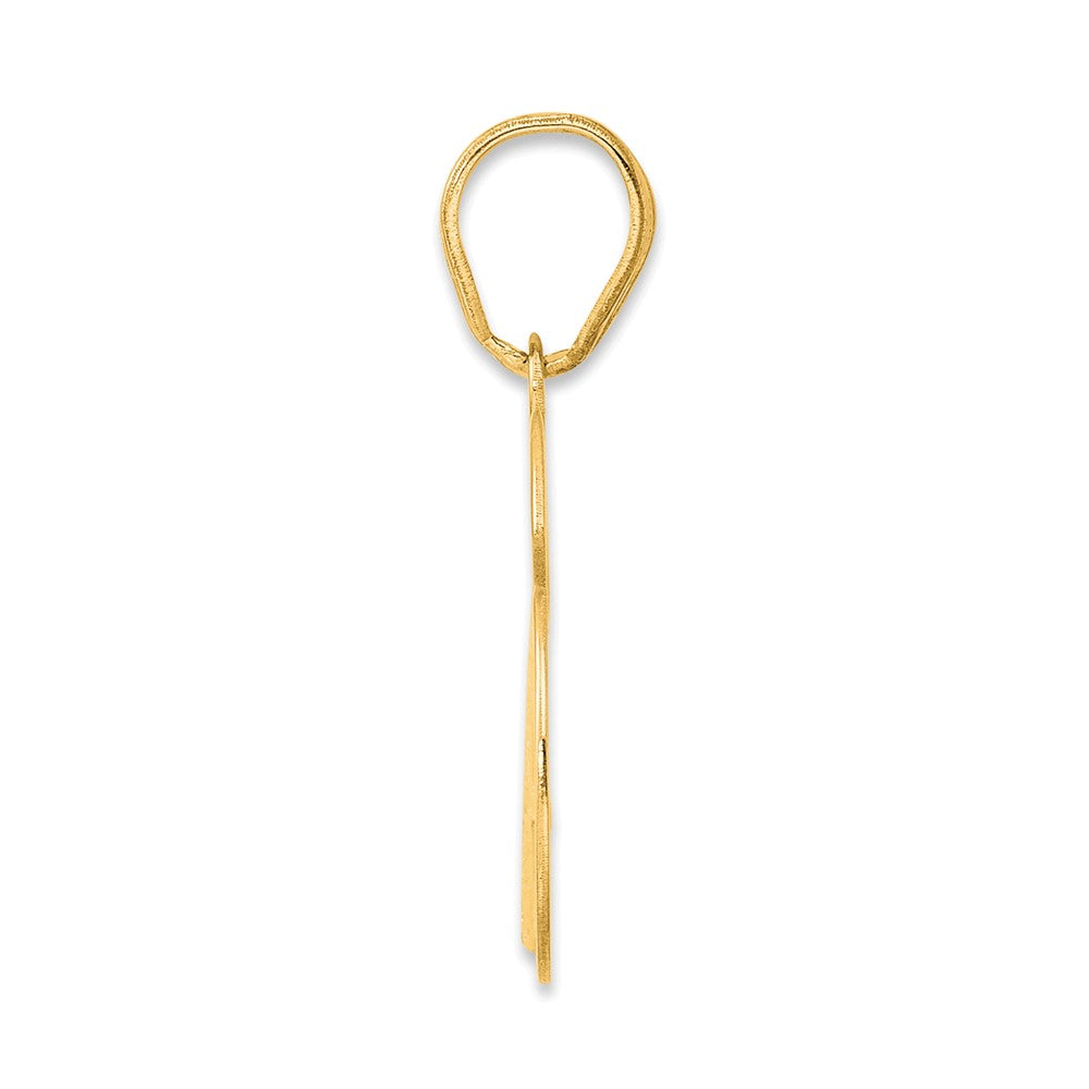 Charlie & Co Jewelry | 14k Polished Number 76 Pendant - Model APN76