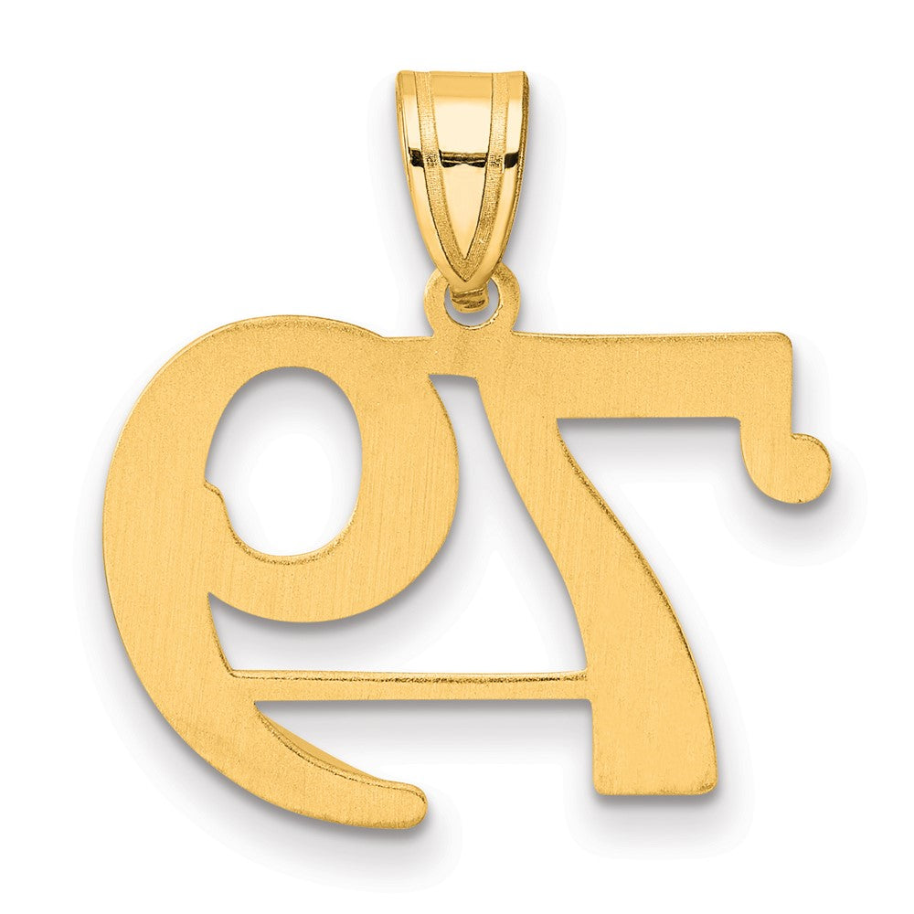 Charlie & Co Jewelry | 14k Polished Number 79 Pendant - Model APN79