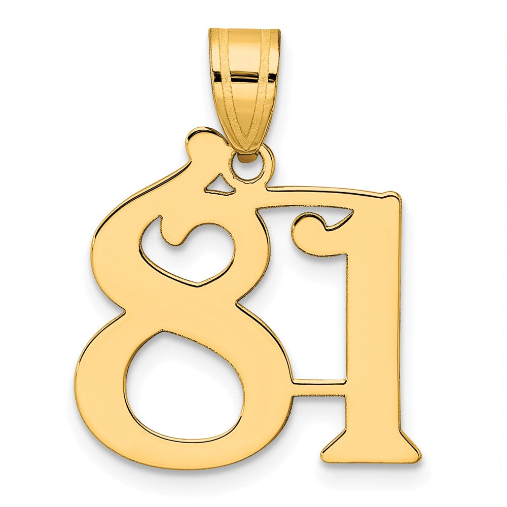 Charlie & Co Jewelry | 14k Polished Number 81 Pendant - Model APN81