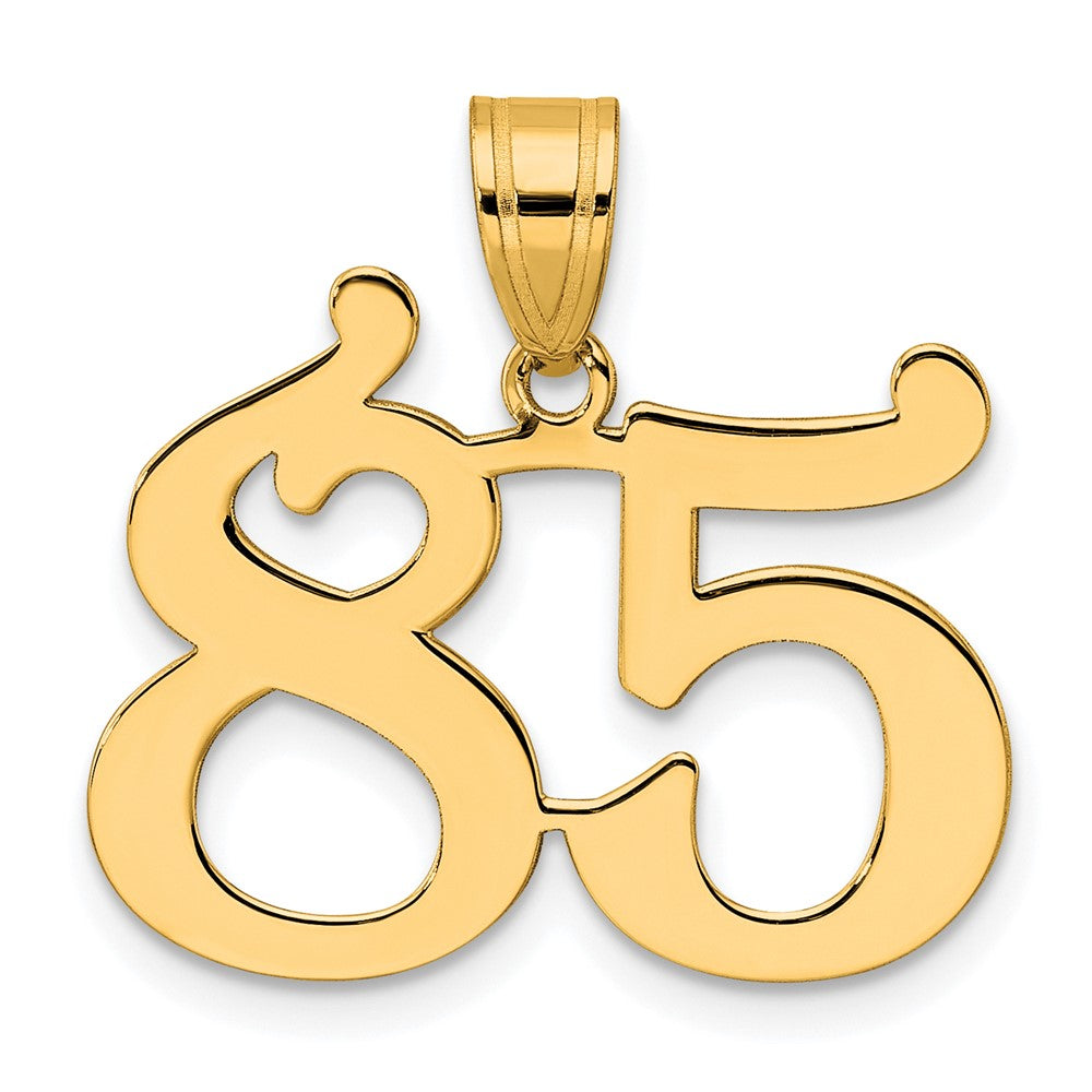Charlie & Co Jewelry | 14k Polished Number 85 Pendant - Model APN85