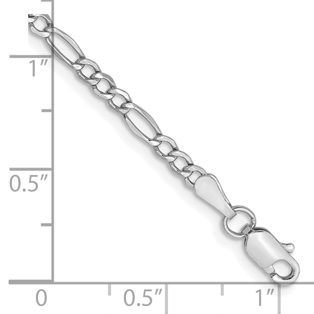 Charlie & Co Jewelry | 14k 2.5mm White Gold Figaro Chain - Model BC119