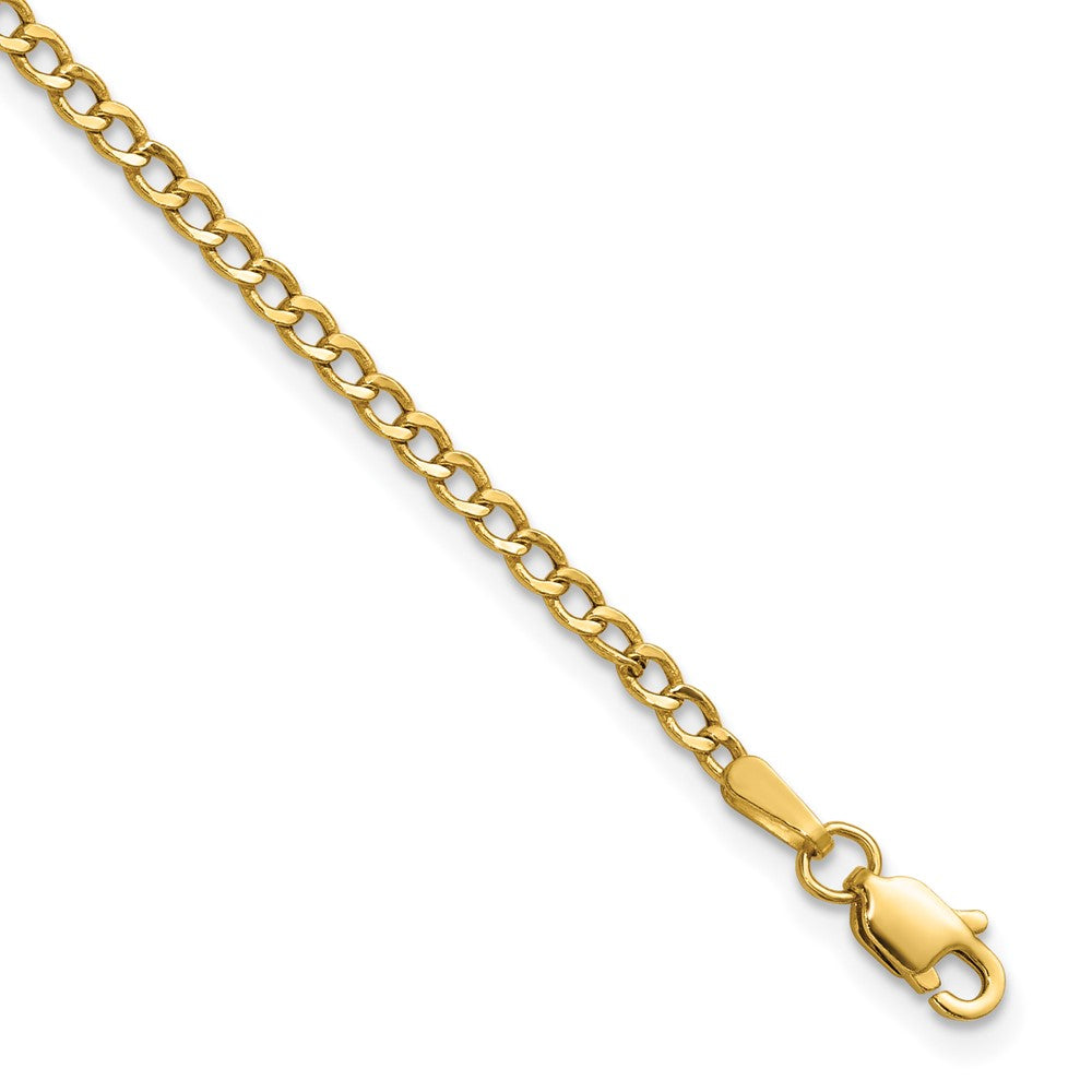 Charlie & Co Jewelry | 14k 2.5mm Semi-solid Curb Link Chain - Model BC124