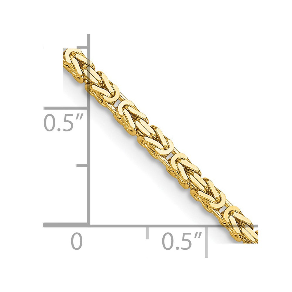 Charlie & Co Jewelry | 14k 2mm Byzantine Chain - Model BIZ050