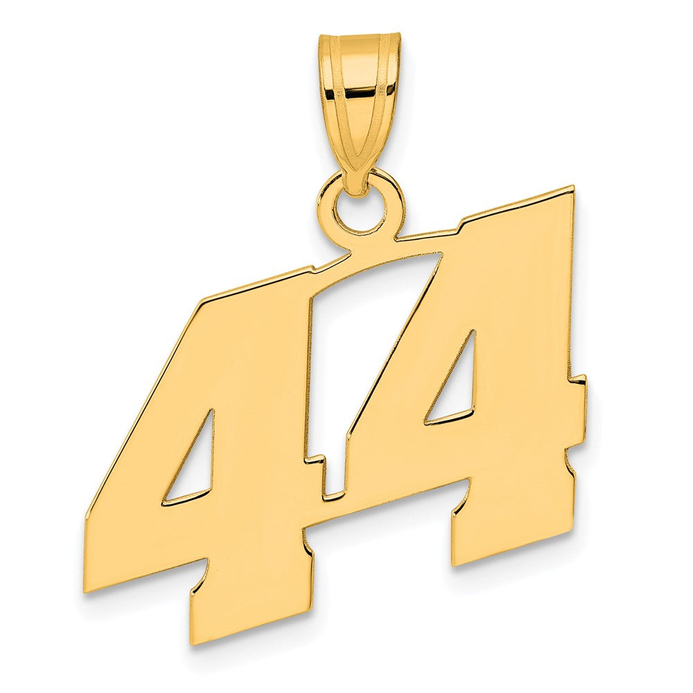 Charlie & Co Jewelry | 14k Polished Block Number 44 Pendant - Model BN44