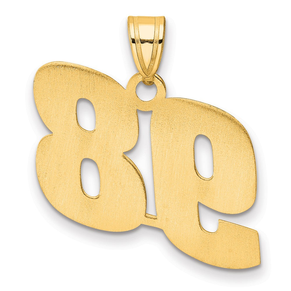 Charlie & Co Jewelry | 14k Polished Block Number 98 Pendant - Model BN98
