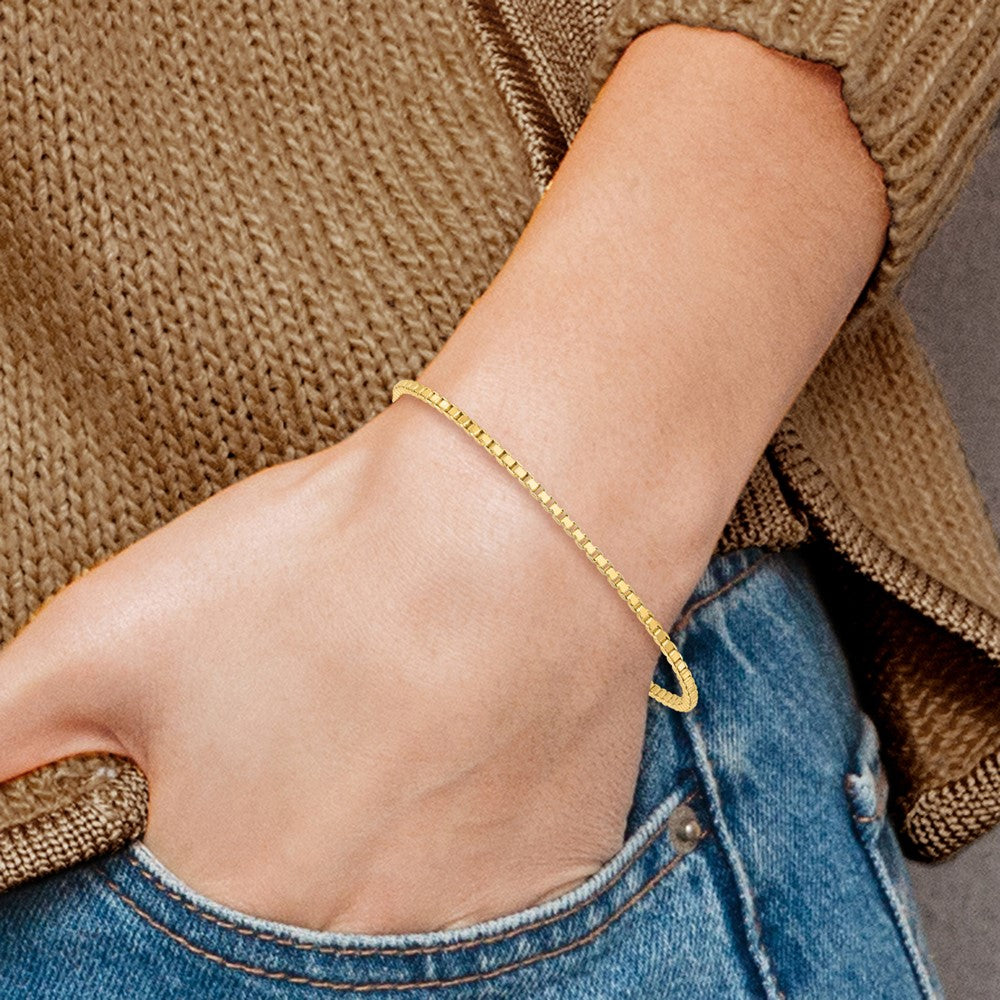 Charlie & Co Jewelry | 14k 1.9mm Box Chain - Model BOX200