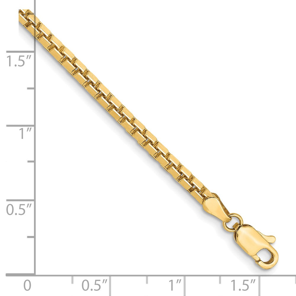 Charlie & Co Jewelry | 14k 2.5mm Box Chain - Model BOX250