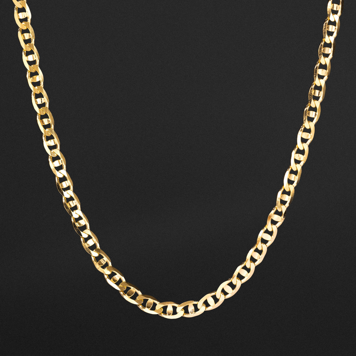14k Gold 3.5mm Light Mariner Chain - Model CH-0635