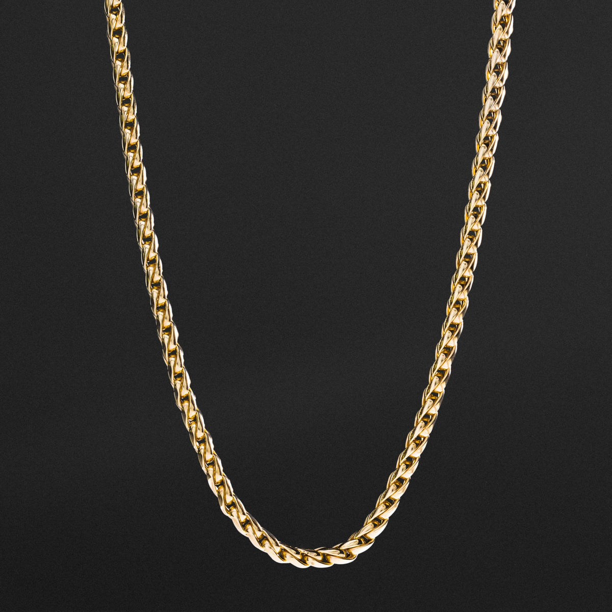 14k Gold 5.0mm Hollow Roundish Franco Chain - Model CH-0646