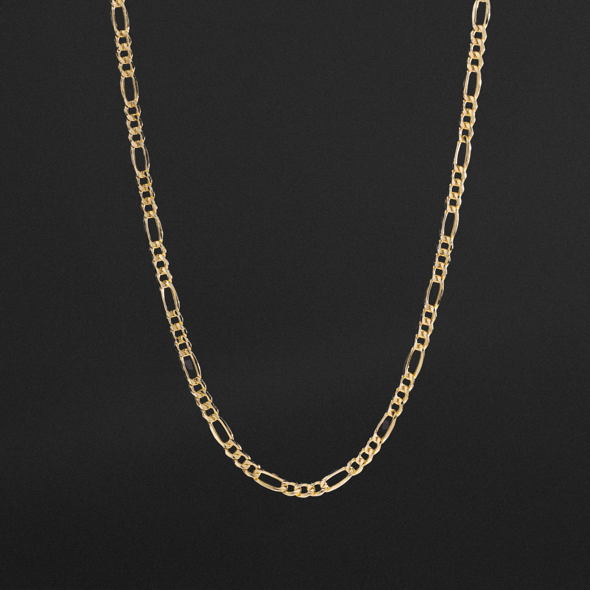 14k Gold 4.1mm Hollow Figaro Chain - Model CH-0156