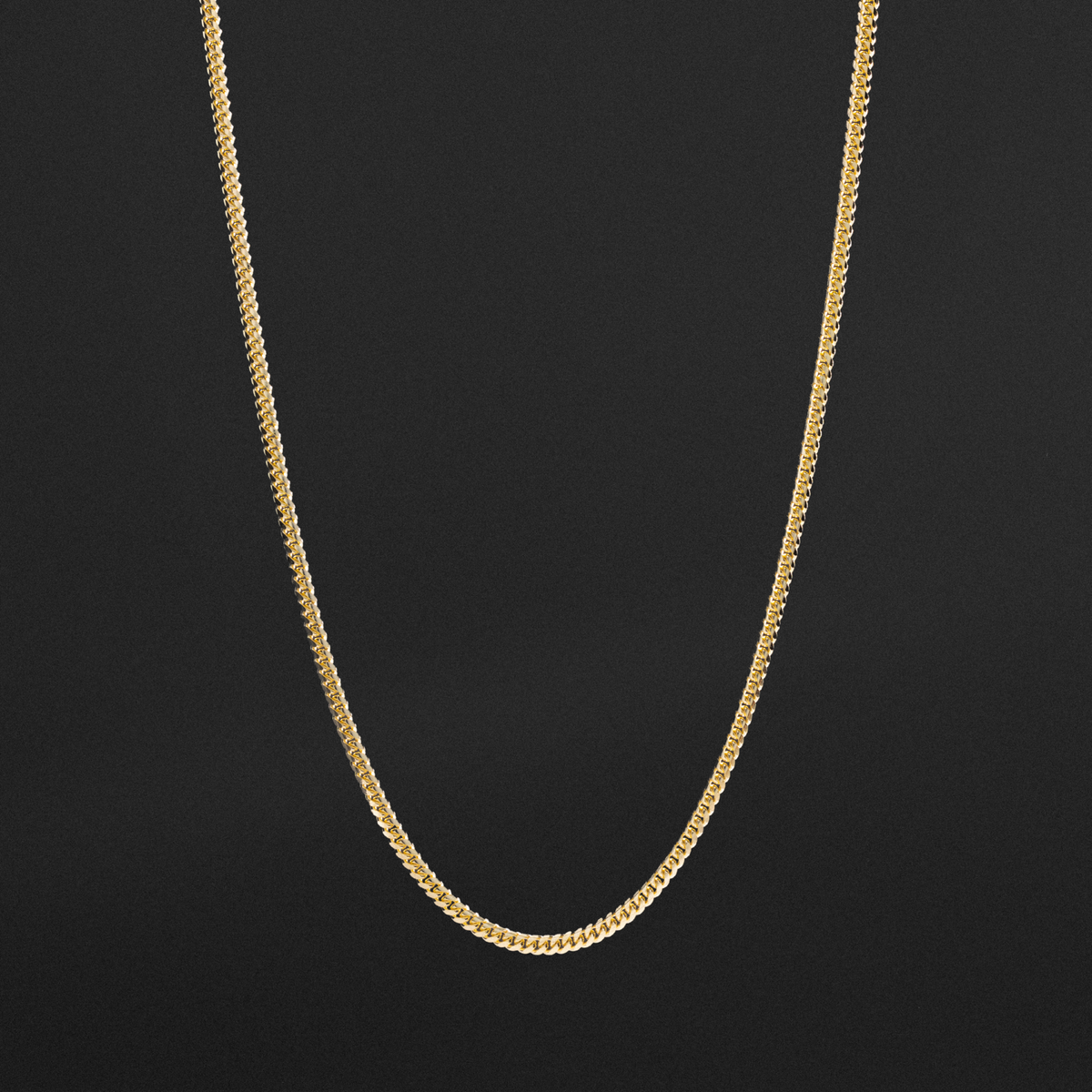 14k Gold 2.6mm Solid Miami Cuban Chain - Model CH-0521