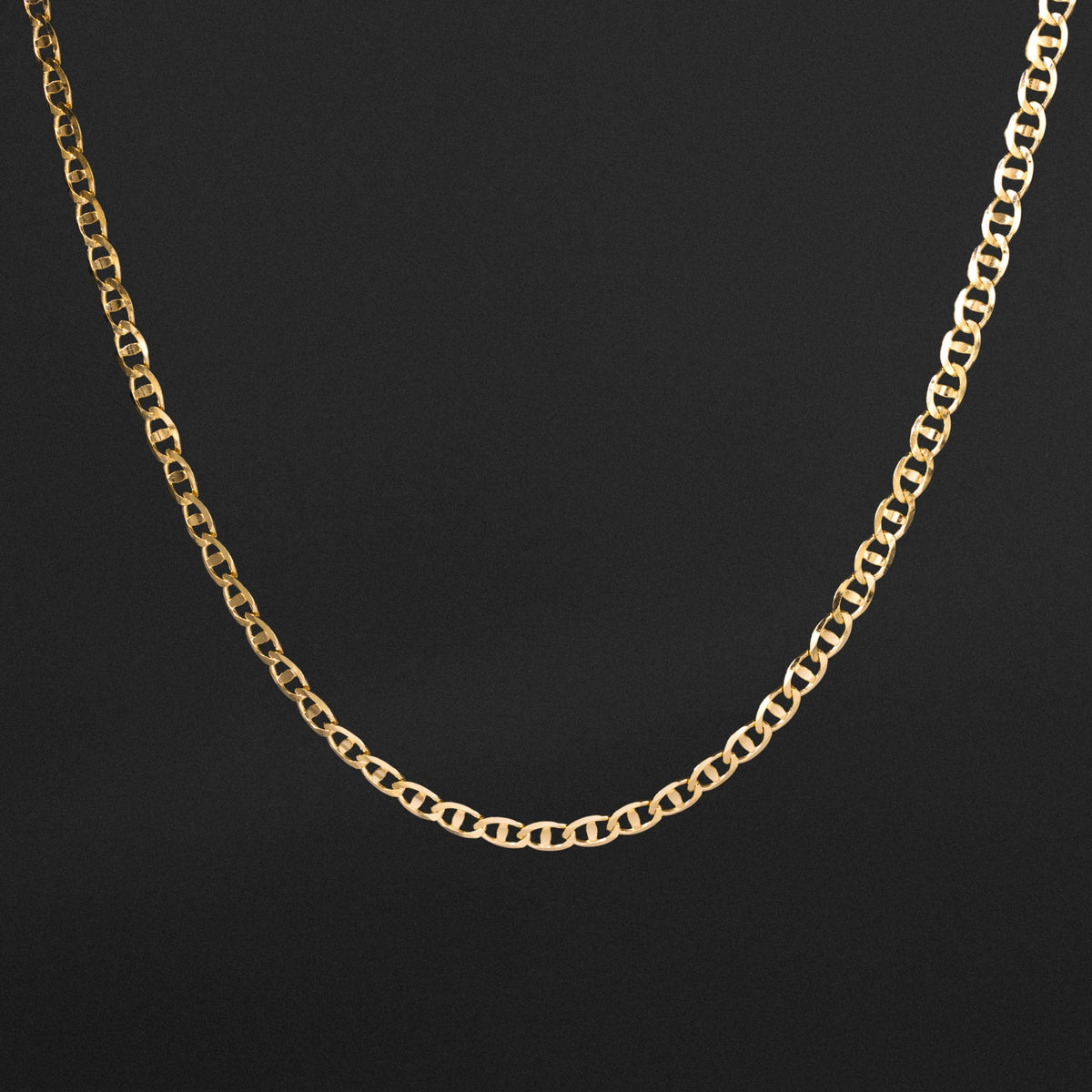 14k Gold 2.9mm Light Mariner Chain - Model CH-0636