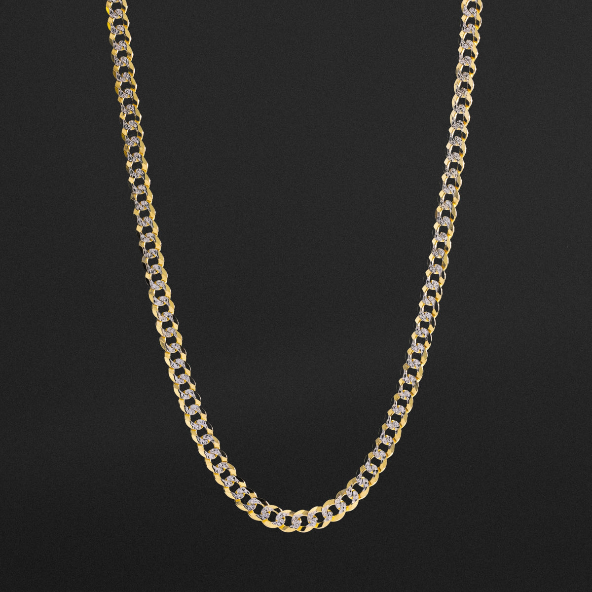 14k Gold 5.9mm Two-Tone Cuban Chain - Model CH-0324