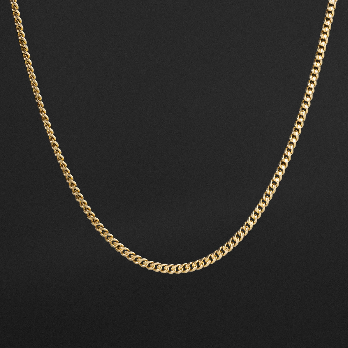 14k Gold 2.8mm Hollow Miami Cuban Chain Model CH-0617