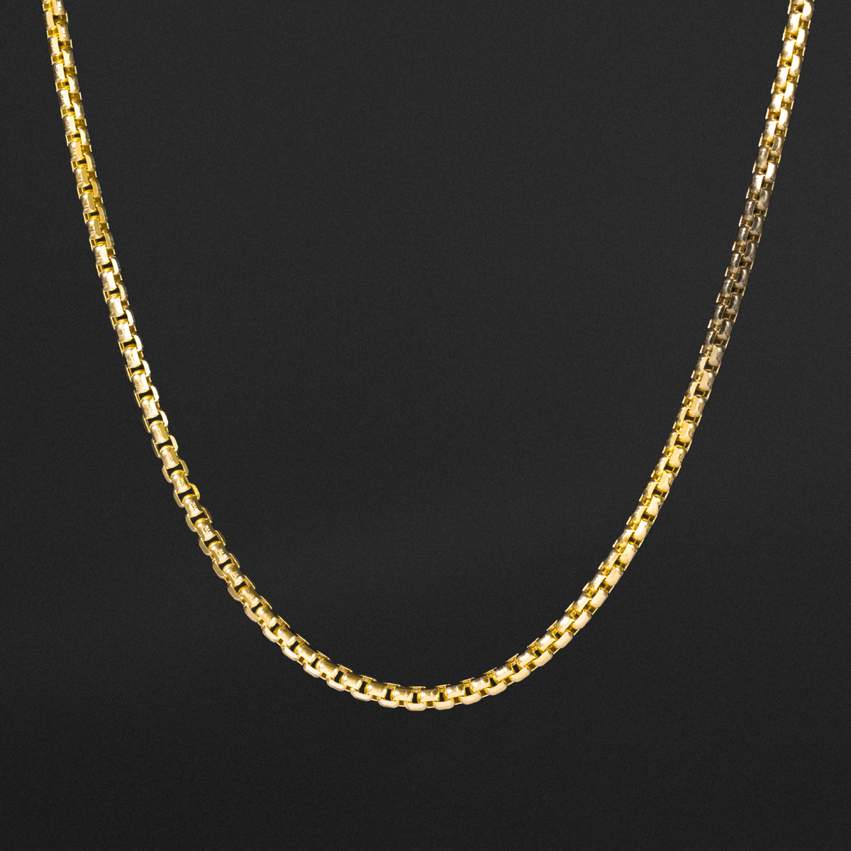14k Gold 2.7mm Lightweight Round Box Chain - Model CH-0622
