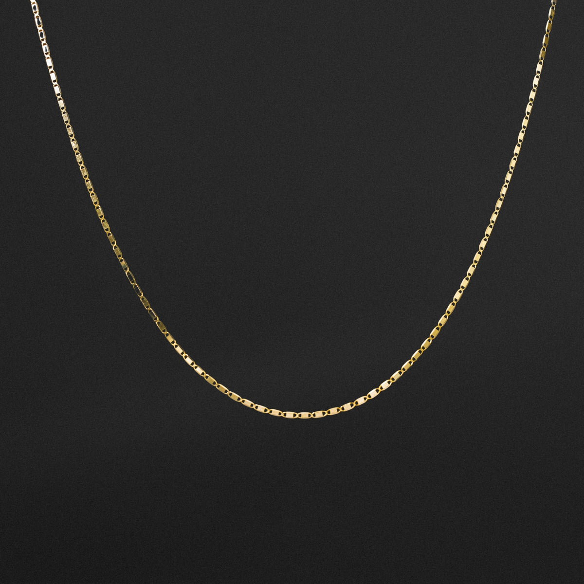 14K Gold 1.3mm Solid Valentino Chain - Model 0266