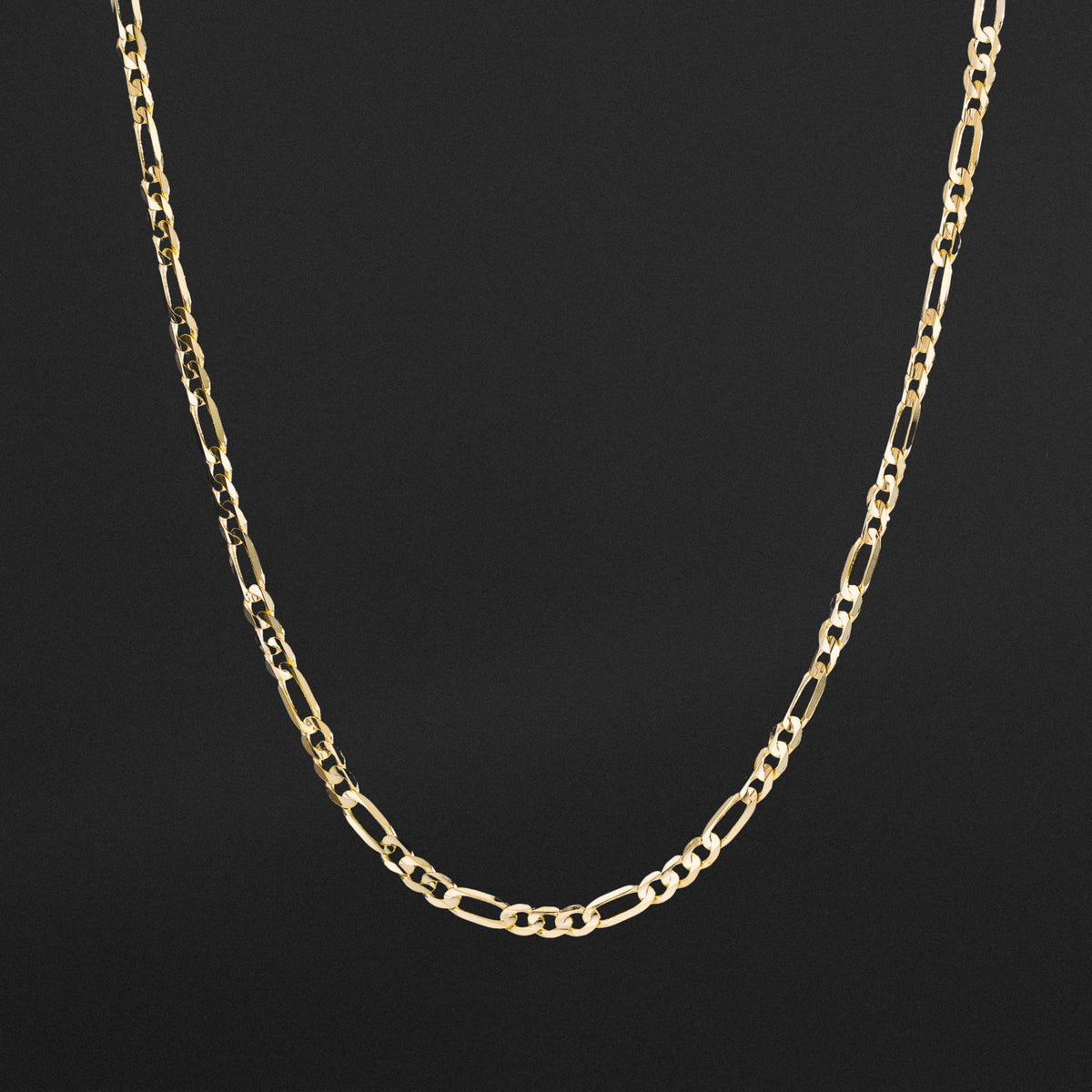 14k Gold 3.8mm Lightweight Figaro Chain - Model CH-0102
