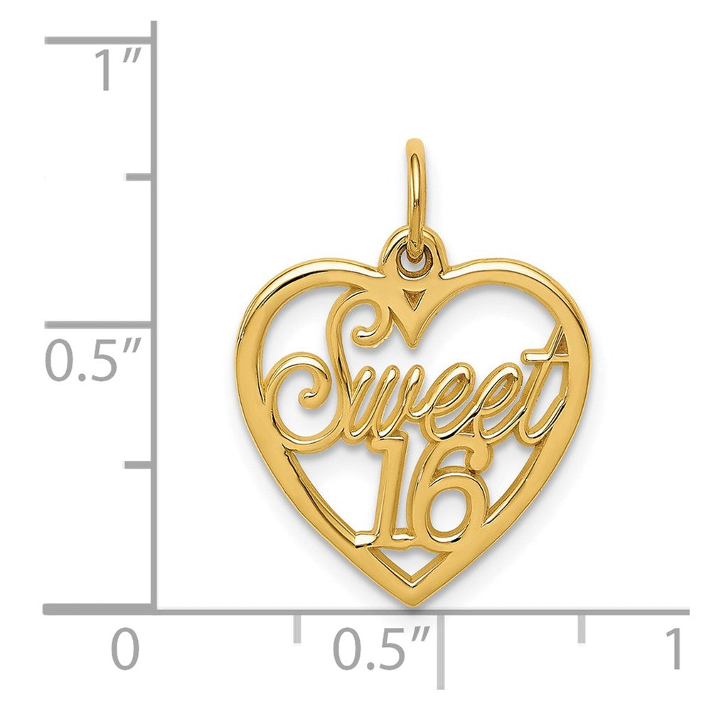 Charlie & Co Jewelry | 14k Sweet 16 Charm - Model C1001