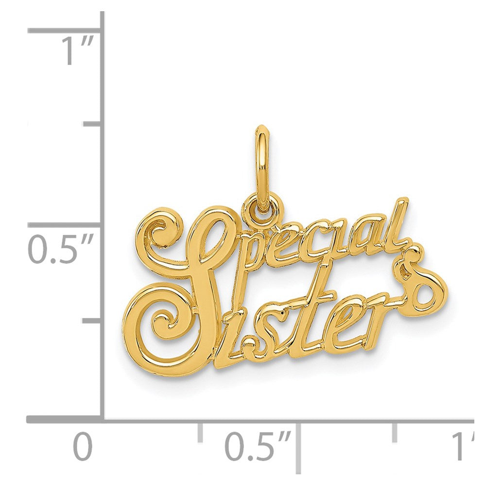 Charlie & Co Jewelry | 14k Special Sister Charm - Model C1069