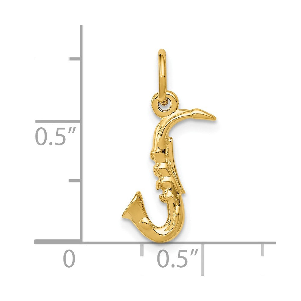 Charlie & Co Jewelry | 14k 3-d Saxophone Charm - Model C1090