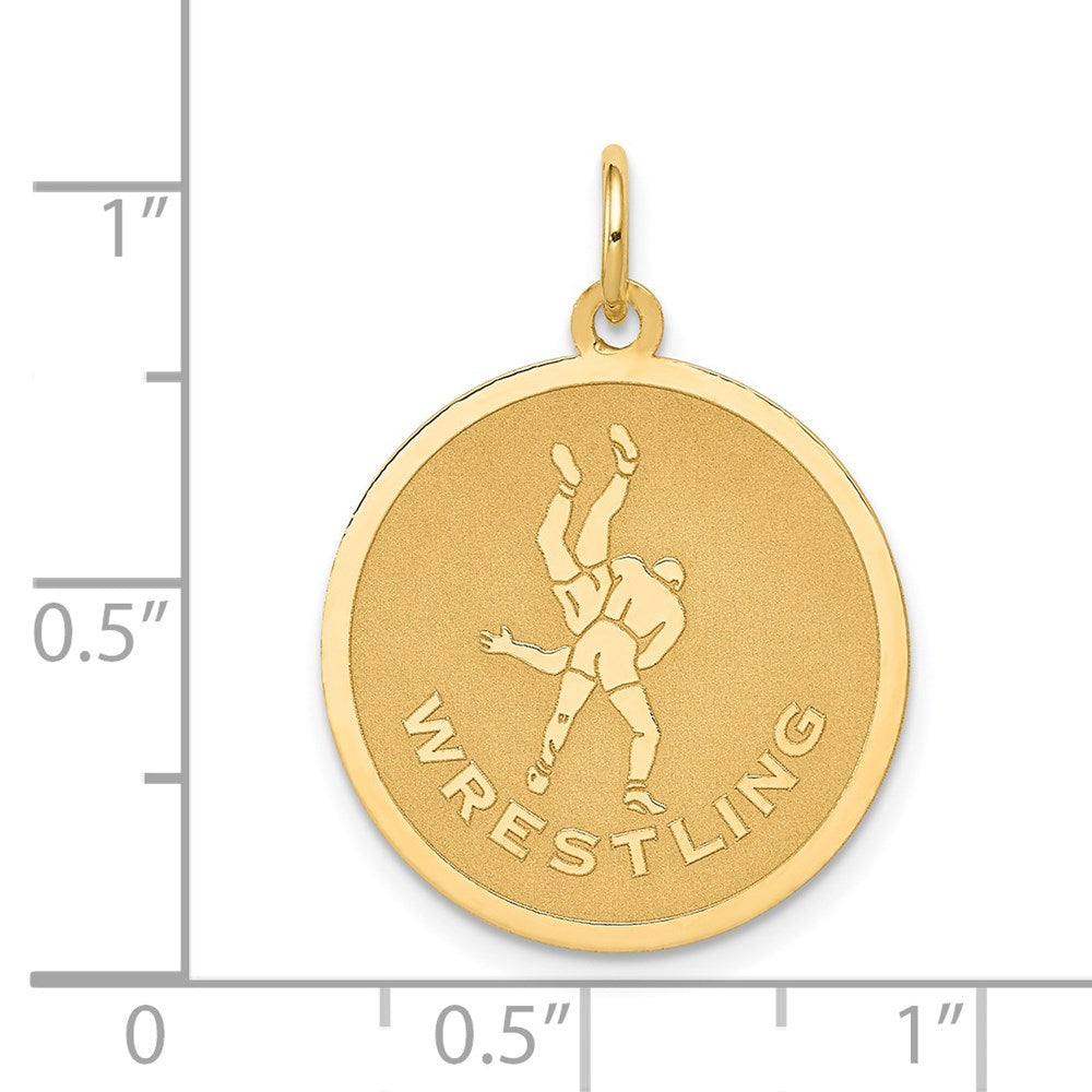 Charlie & Co Jewelry | 14k Wrestling Disc Charm - Model C1240