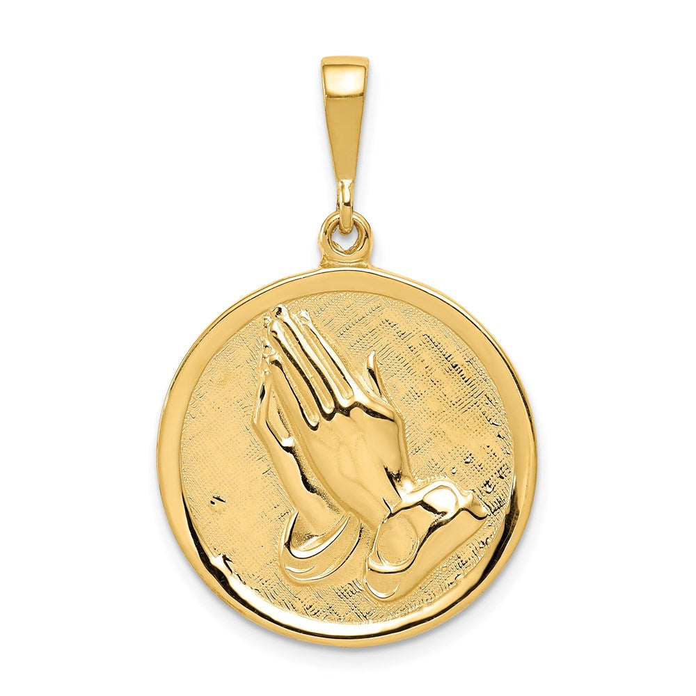 Charlie & Co Jewelry | 14k Praying Hands And Serenity Prayer Pendant - Model C1308