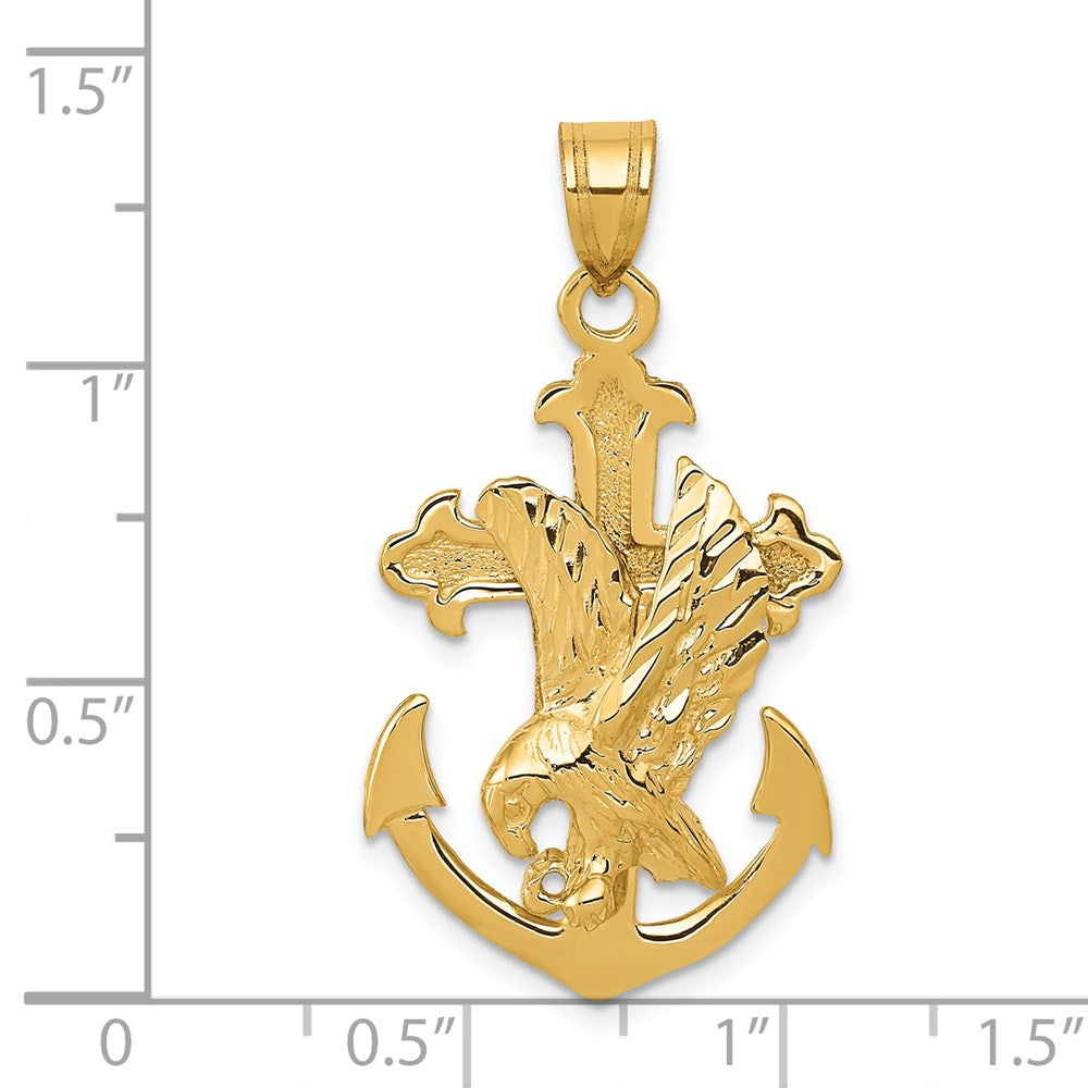 Charlie & Co Jewelry | 14k Mariners Cross W/eagle Pendant - Model C1408