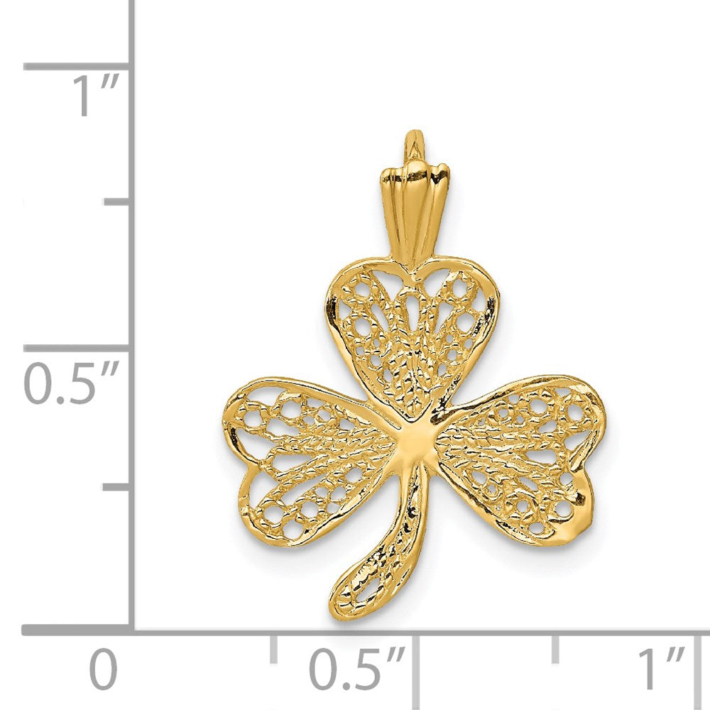Charlie & Co Jewelry | 14k Filigree Shamrock Charm - Model C1441