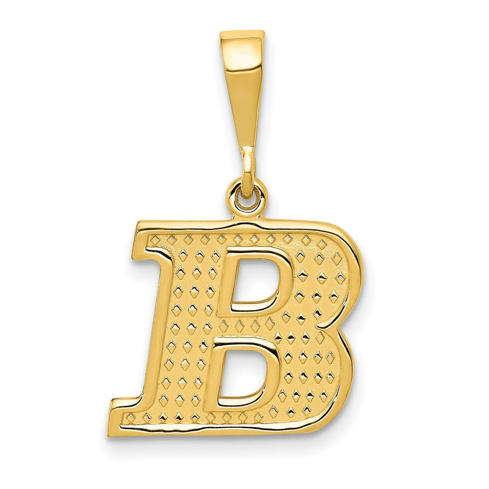 Charlie & Co Jewelry | 14k Textured Initial B Charm - Model C1449-B