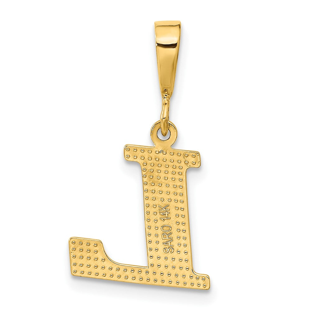 Charlie & Co Jewelry | 14k Textured Initial L Charm - Model C1449-L