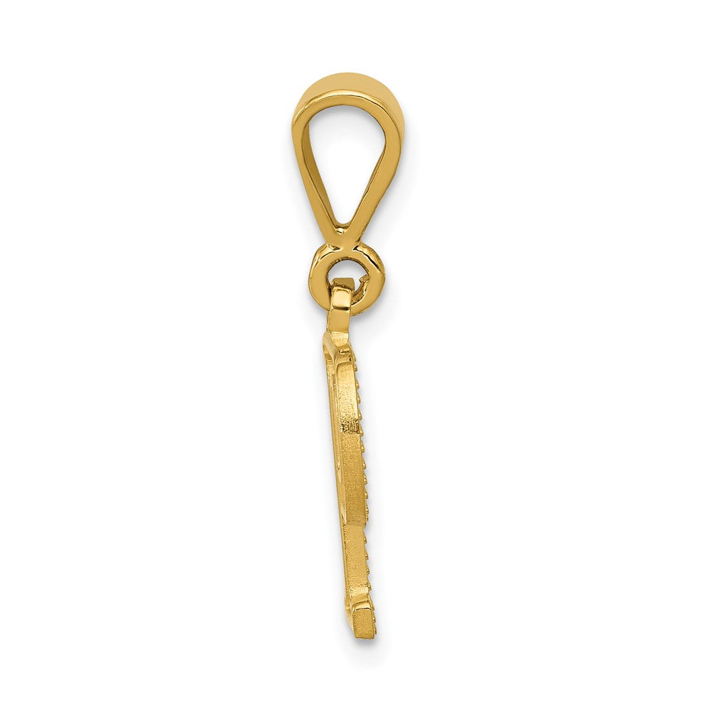 Charlie & Co Jewelry | 14k Textured Initial P Charm - Model C1449-P