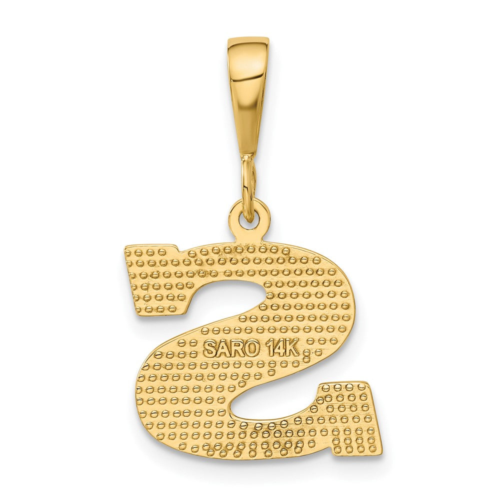 Charlie & Co Jewelry | 14k Textured Initial S Charm - Model C1449-S