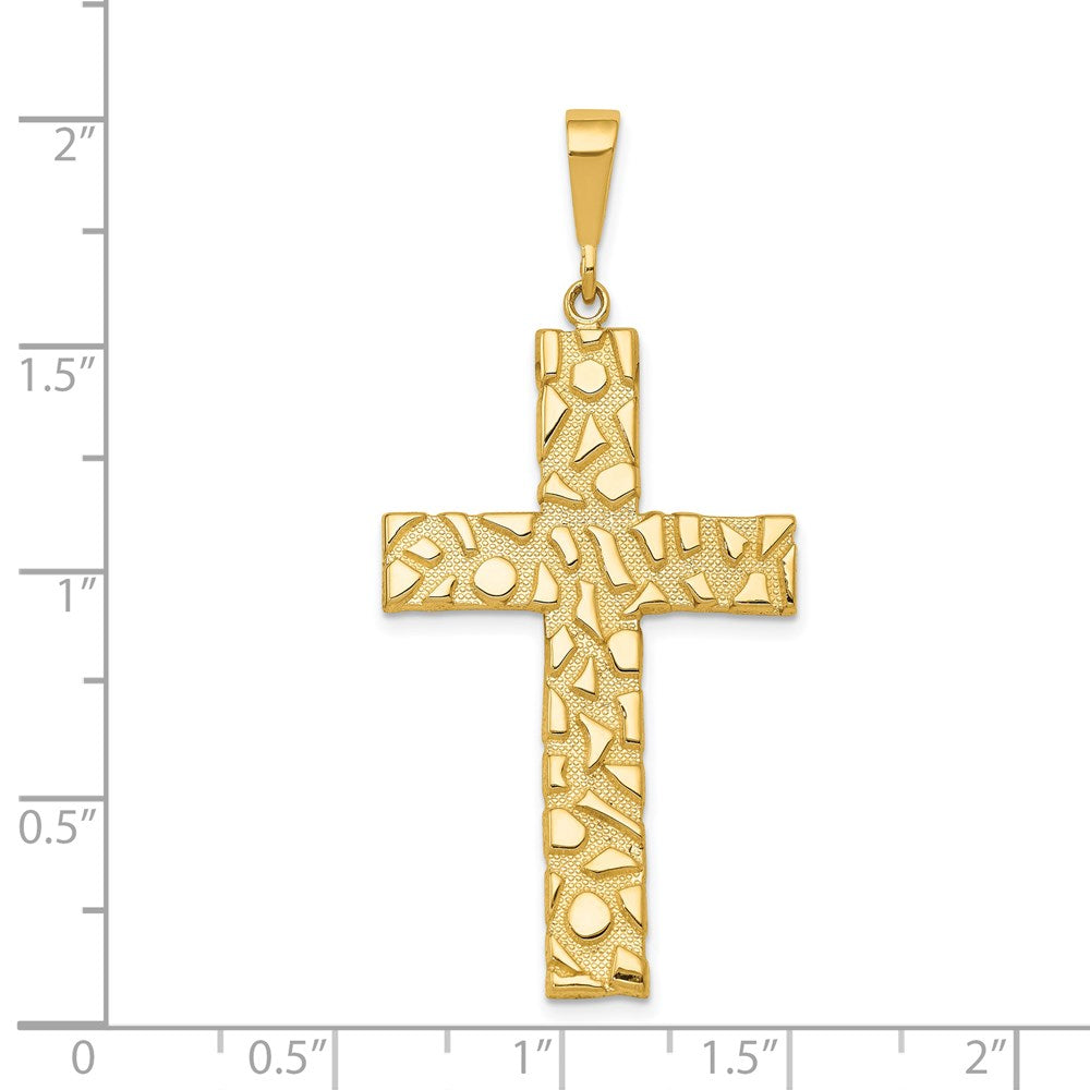 Charlie & Co Jewelry | 14k Nugget Style Cross Pendant - Model C1464
