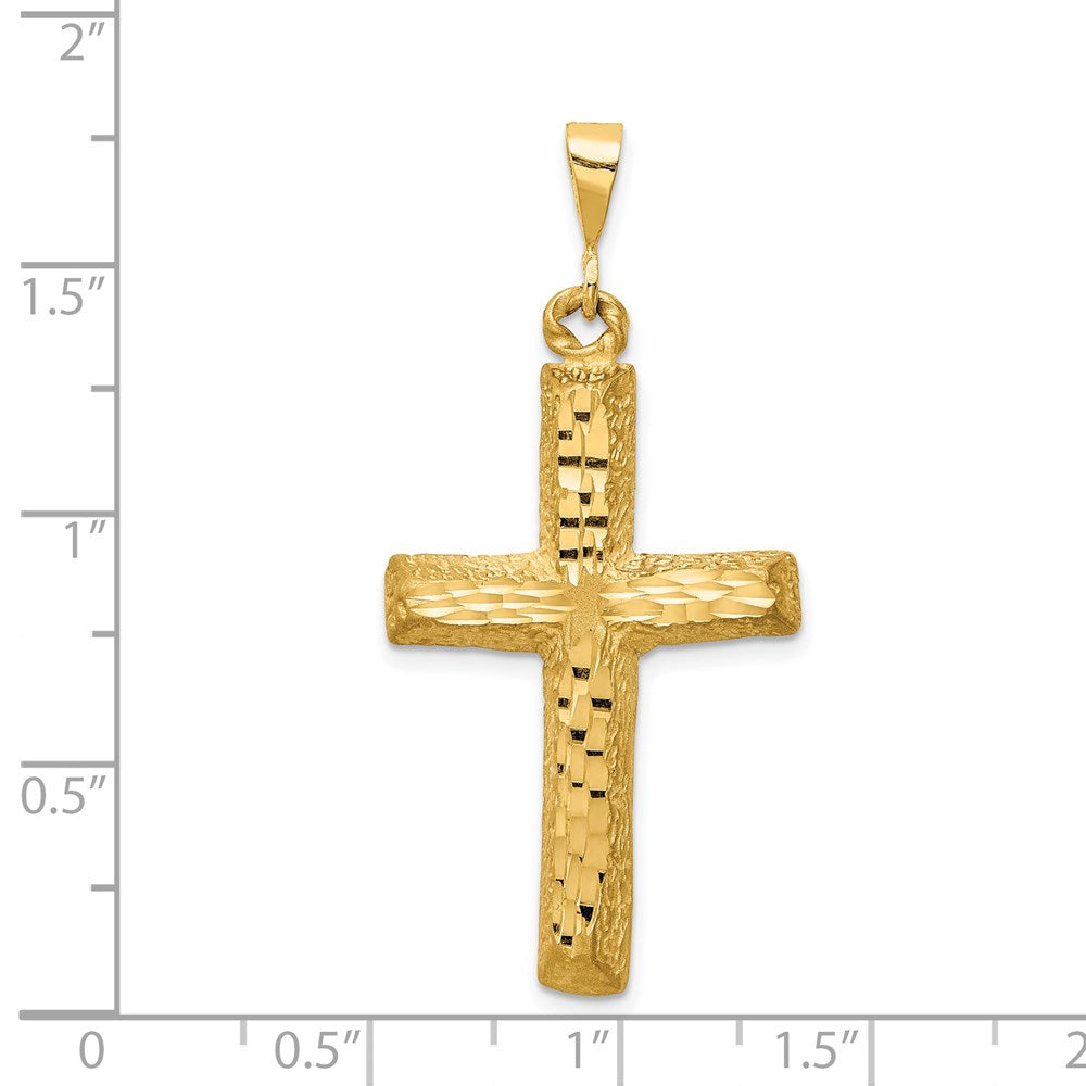Charlie & Co Jewelry | 14k Diamond-cut Cross Charm - Model C1491