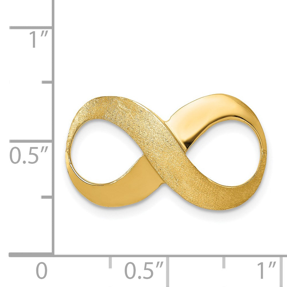 Charlie & Co Jewelry | 14k Infinity Figure Eight Polished And Textured Slide - Model C1615