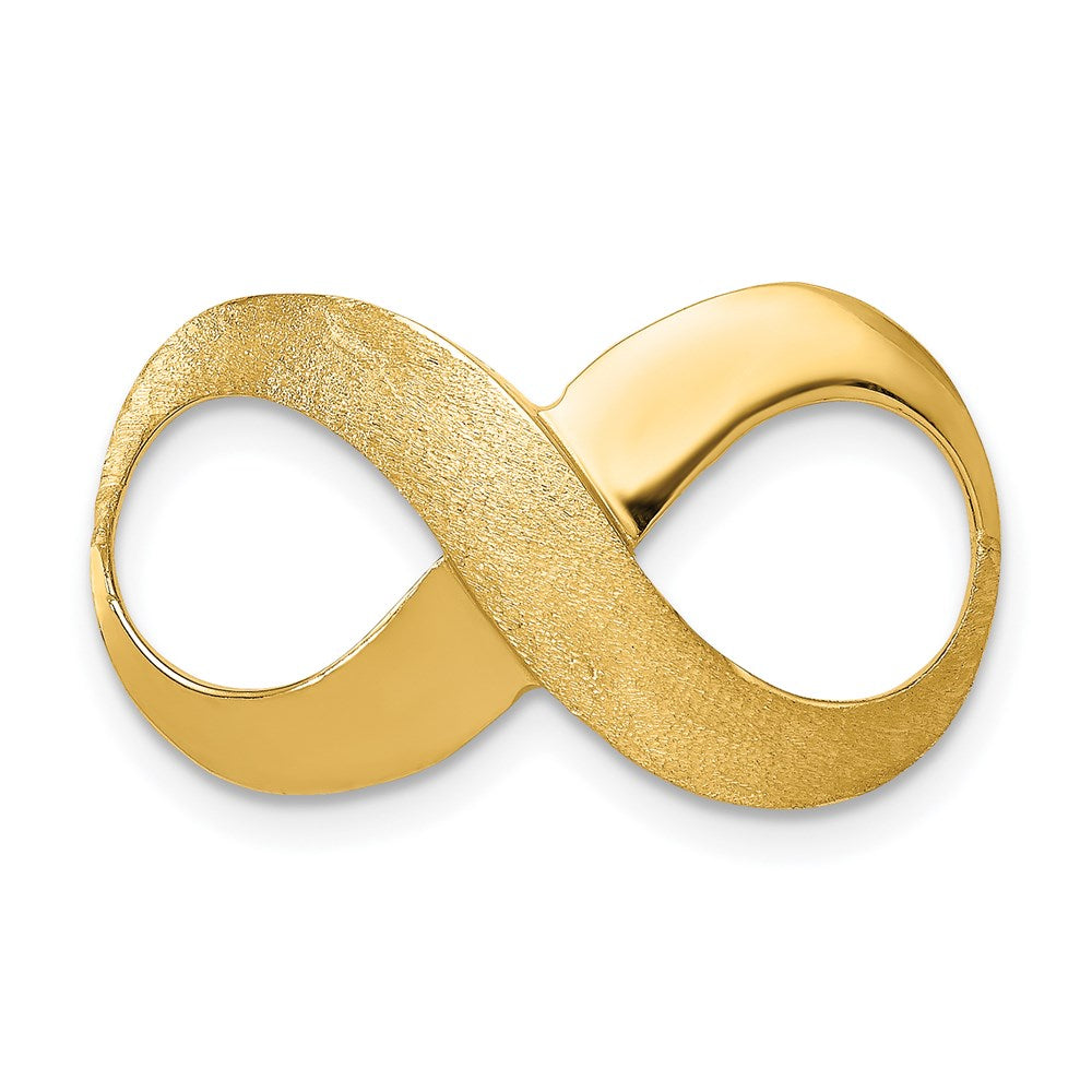 Charlie & Co Jewelry | 14k Infinity Figure Eight Polished And Textured Slide - Model C1615