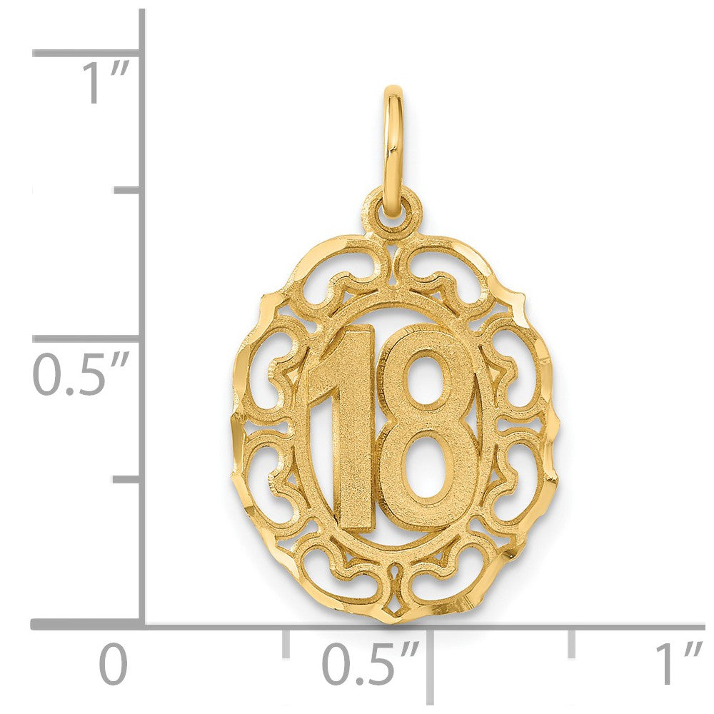 Charlie & Co Jewelry | 14k #18 Oval Pendant - Model C1667